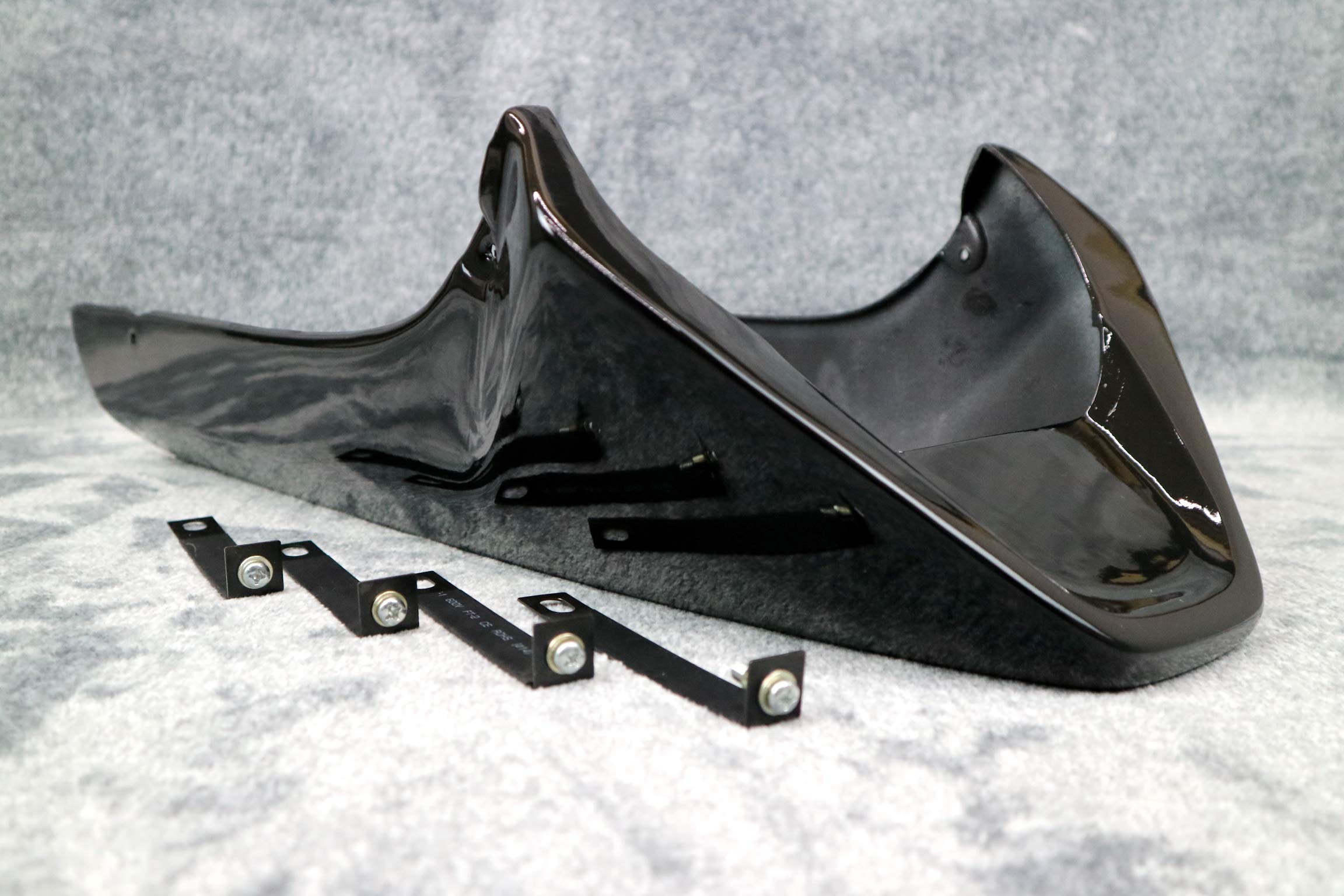 Amazon | 延長 アンダーカウル 黒 ステーset/汎用 塗装済み | アンダー