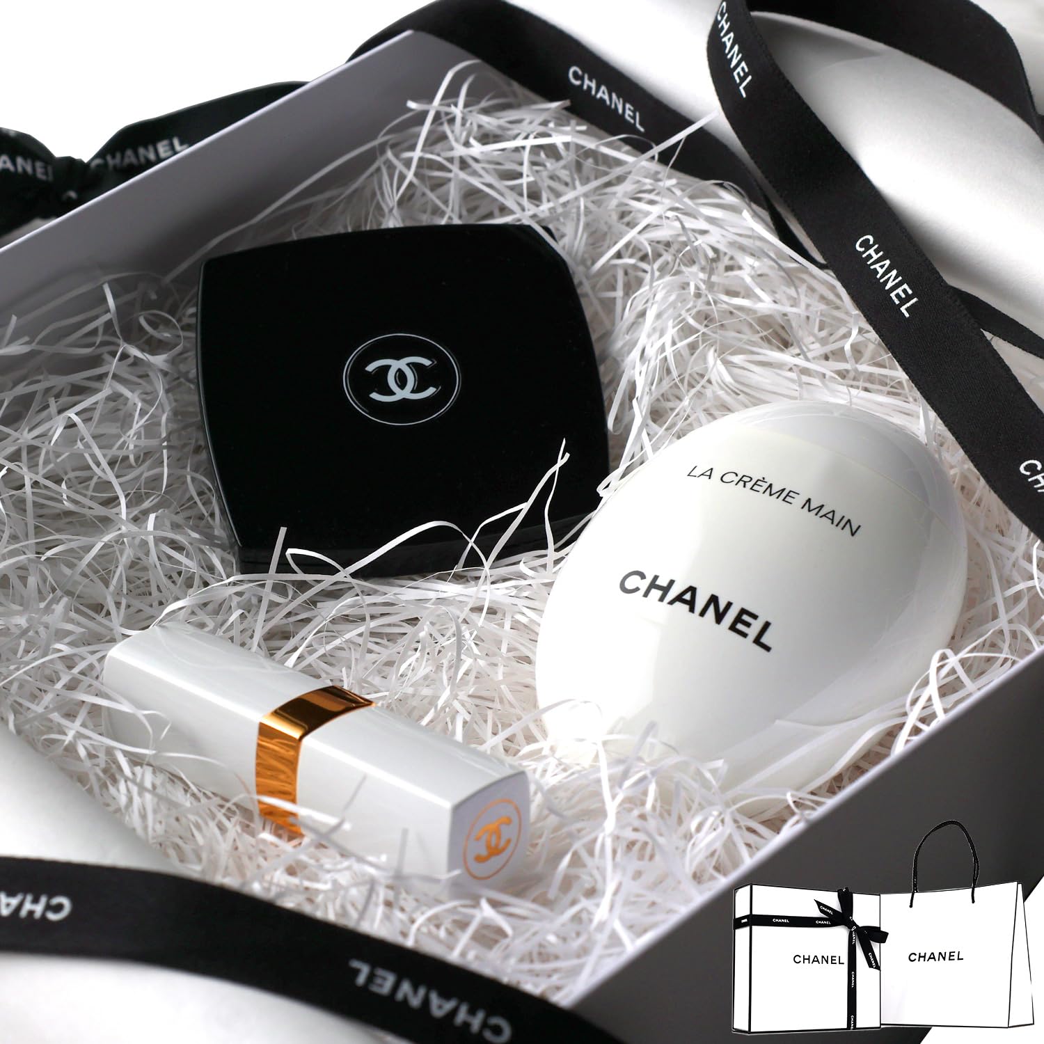 Amazon.co.jp: [ギフトBOX/ラッピング済] CHANEL シャネル 3点セット