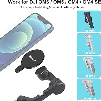 Amazon.com: for DJI OM 6 Magsafe Adapter Ring Holder Phone Clamp