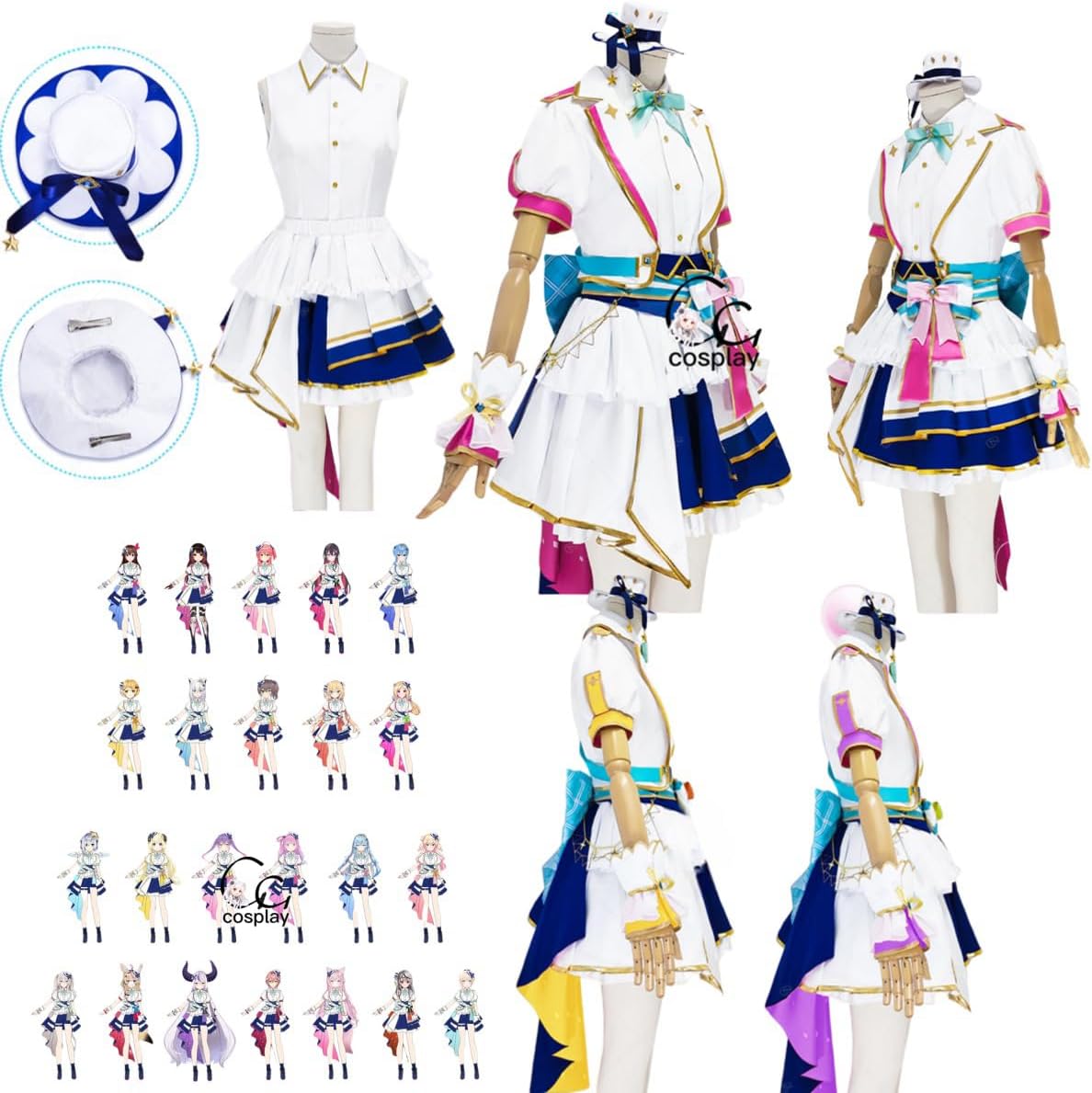 Amazon.co.jp: GGcosplay 4th 新アイドル衣装 ブライト衣装 湊あくあ