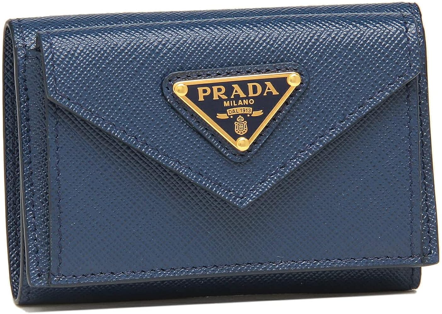 Amazon | [プラダ] 三つ折り財布 サフィアーノトライアングルロゴ ミニ