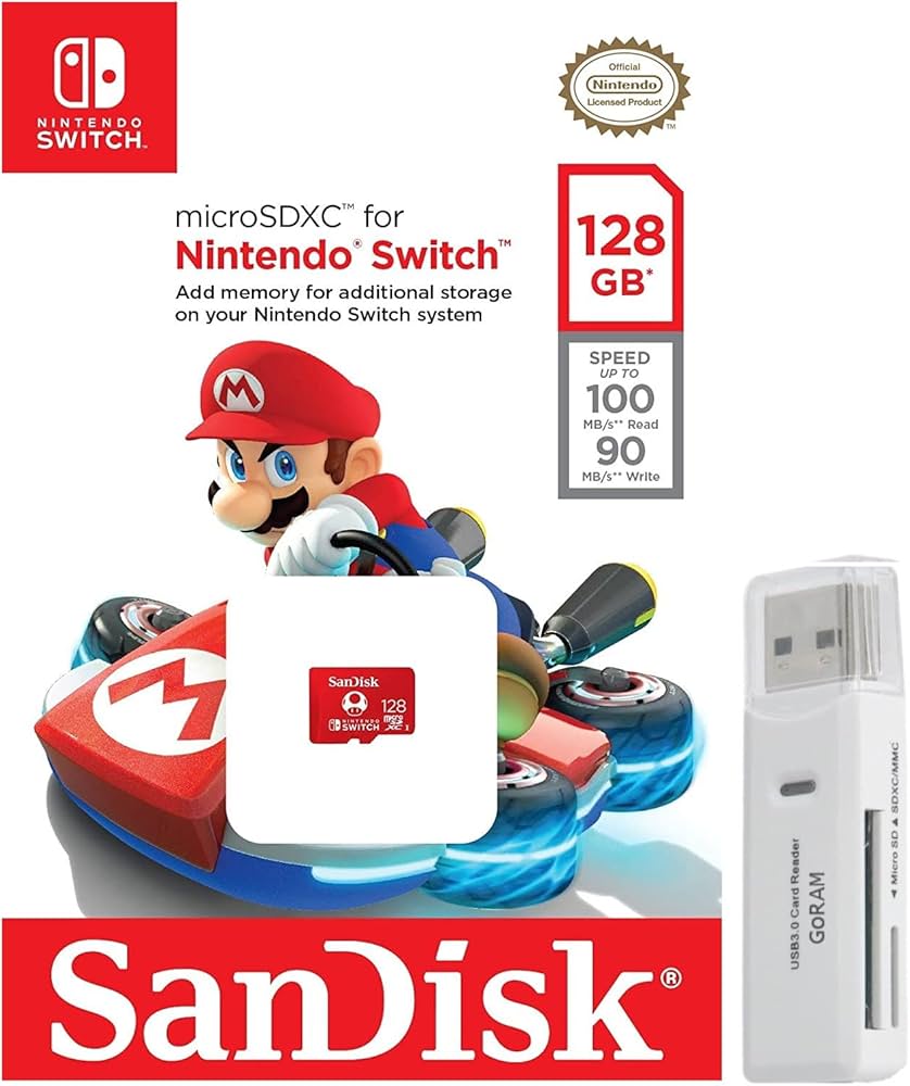 SanDisk 128GB MicroSD Nintendo Switch Memory Card for Switch
