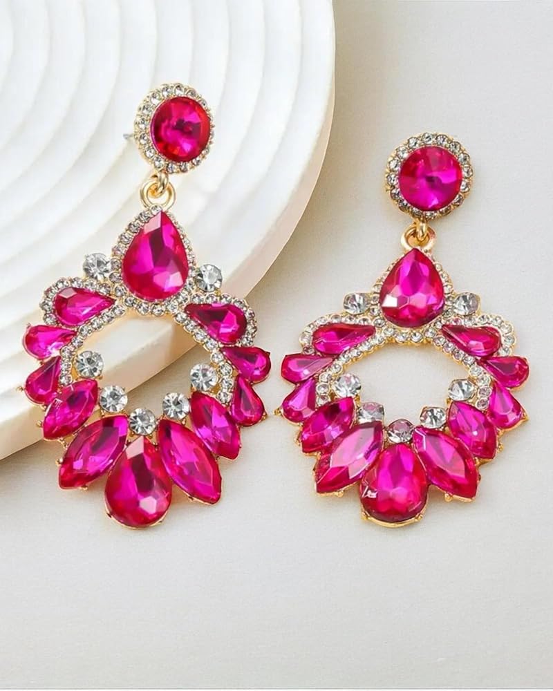 Amazon | ピアス ビジュー ピンク ゴールド ドレス ビキニ コンテスト