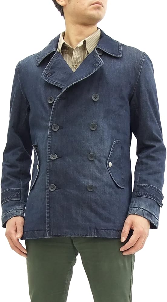 Amazon | [エドウィン] デニム ピーコート ET1050-126 メンズ Pコート