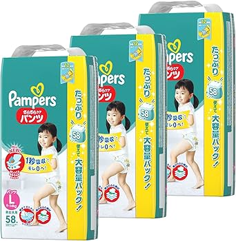 Amazon | 【パンツ Lサイズ】パンパース オムツ さらさらケア (9~14kg