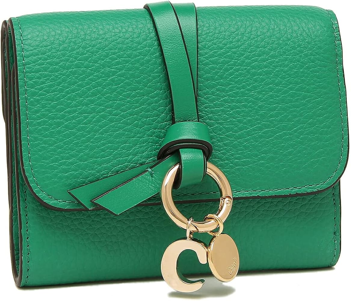 Amazon | [クロエ] 三つ折り財布 アルファベット ミニ財布 グリーン
