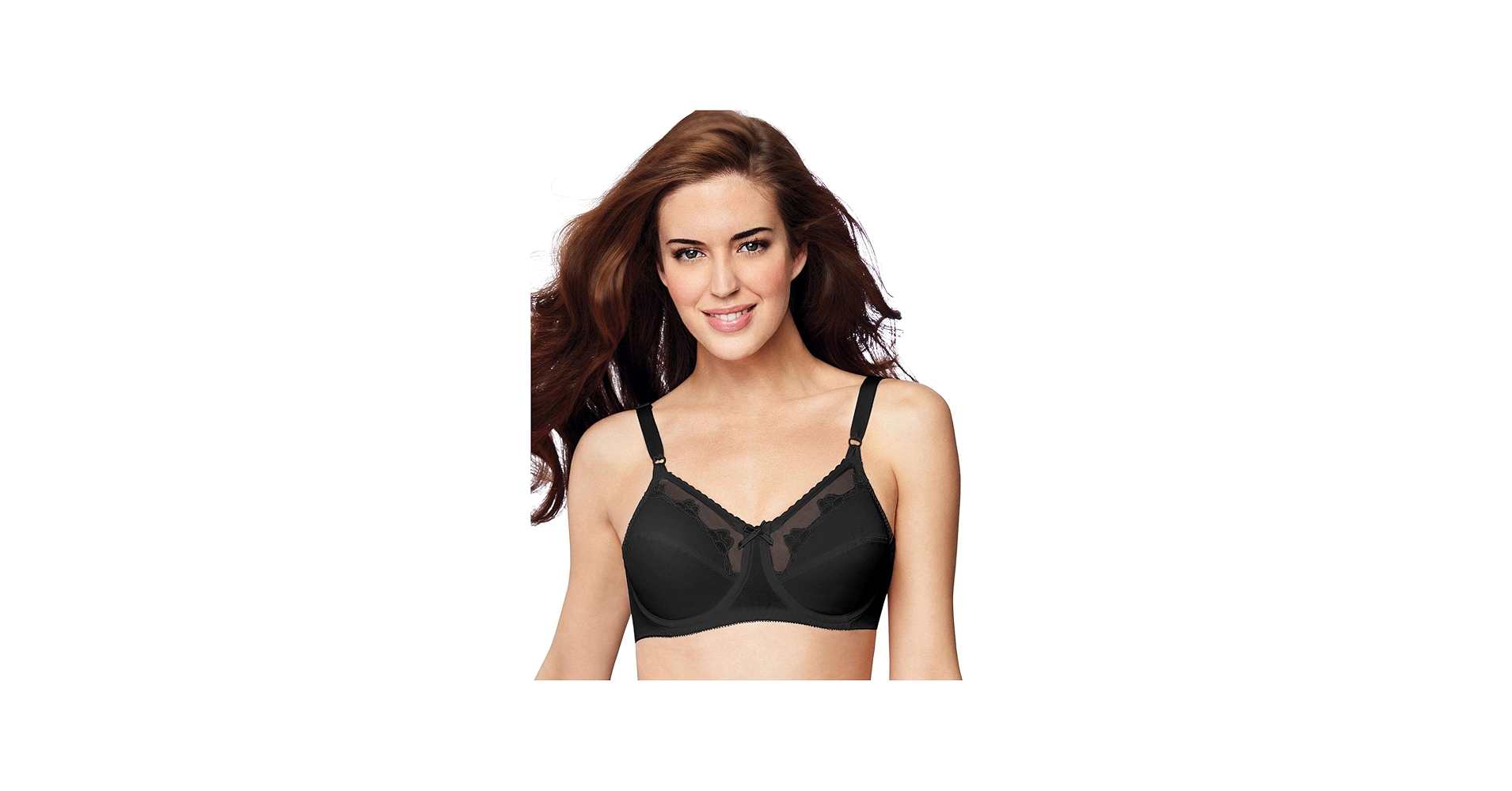 Bali Women's Flower Underwire Bra, White, 34B at Amazon Women's