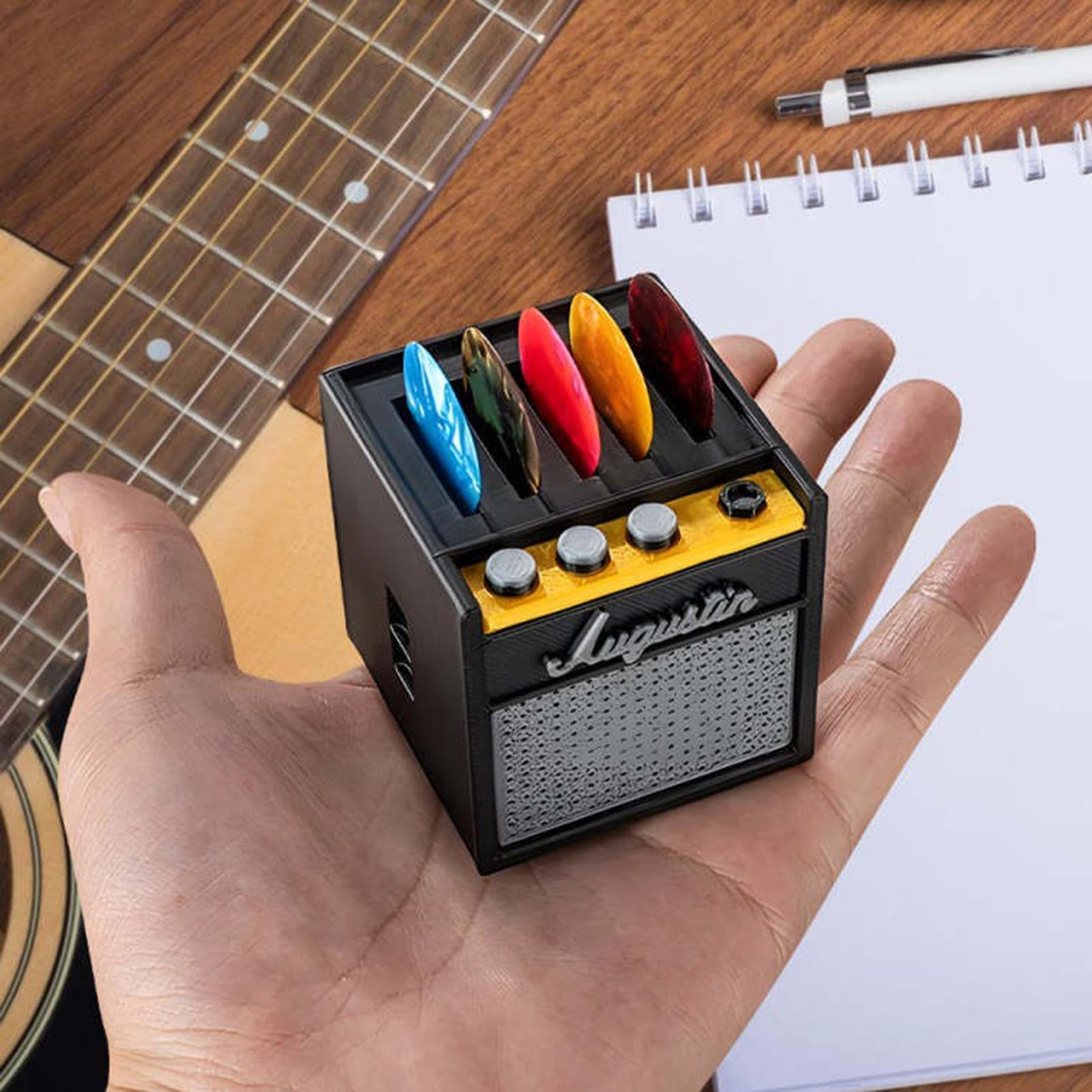 Amazon | ギターピックホルダー |アンプ スピーカー スタイル ギター