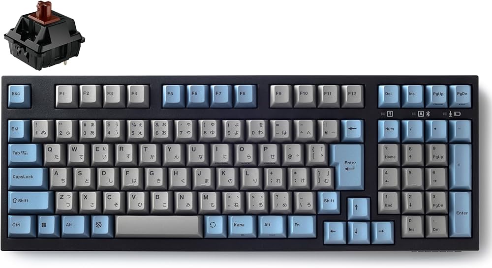 Amazon | LEOPOLD FC980MBT GRAYBLUE Bluetooth/USB-C 日本語JIS配列