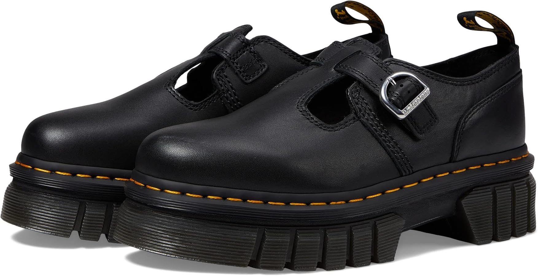 Amazon.com | Dr. Martens Audrick T Bar Women's Platform Loafers