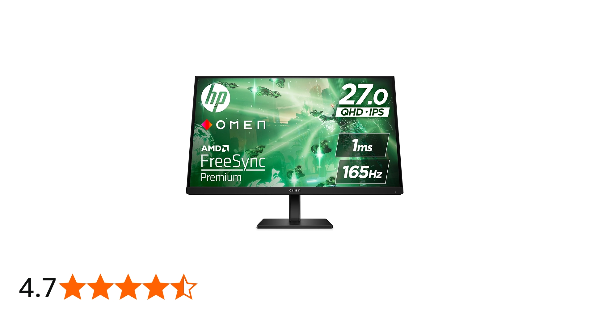 Amazon.co.jp: HP ゲーミングモニター OMEN 27q 27.0インチ QHD 165Hz