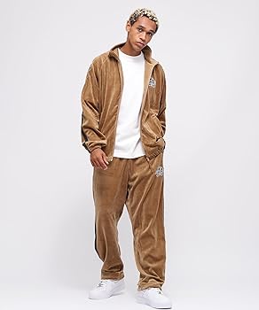 Amazon | [アヴィレックス] WEB&DEPOT限定 VELOUR TRACK PANTS ベロア