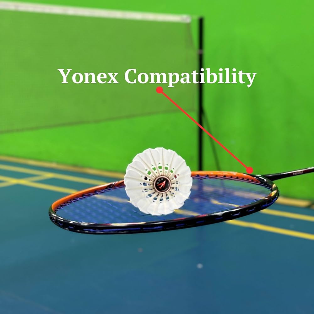 Amazon | 飛行機バドミントン グースフェザーシャトルコック4個セット