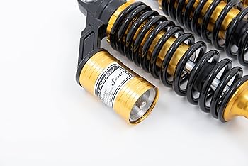 Amazon | 【x-cars】汎用品 250mm タンク付き リアサスペンション 黒金