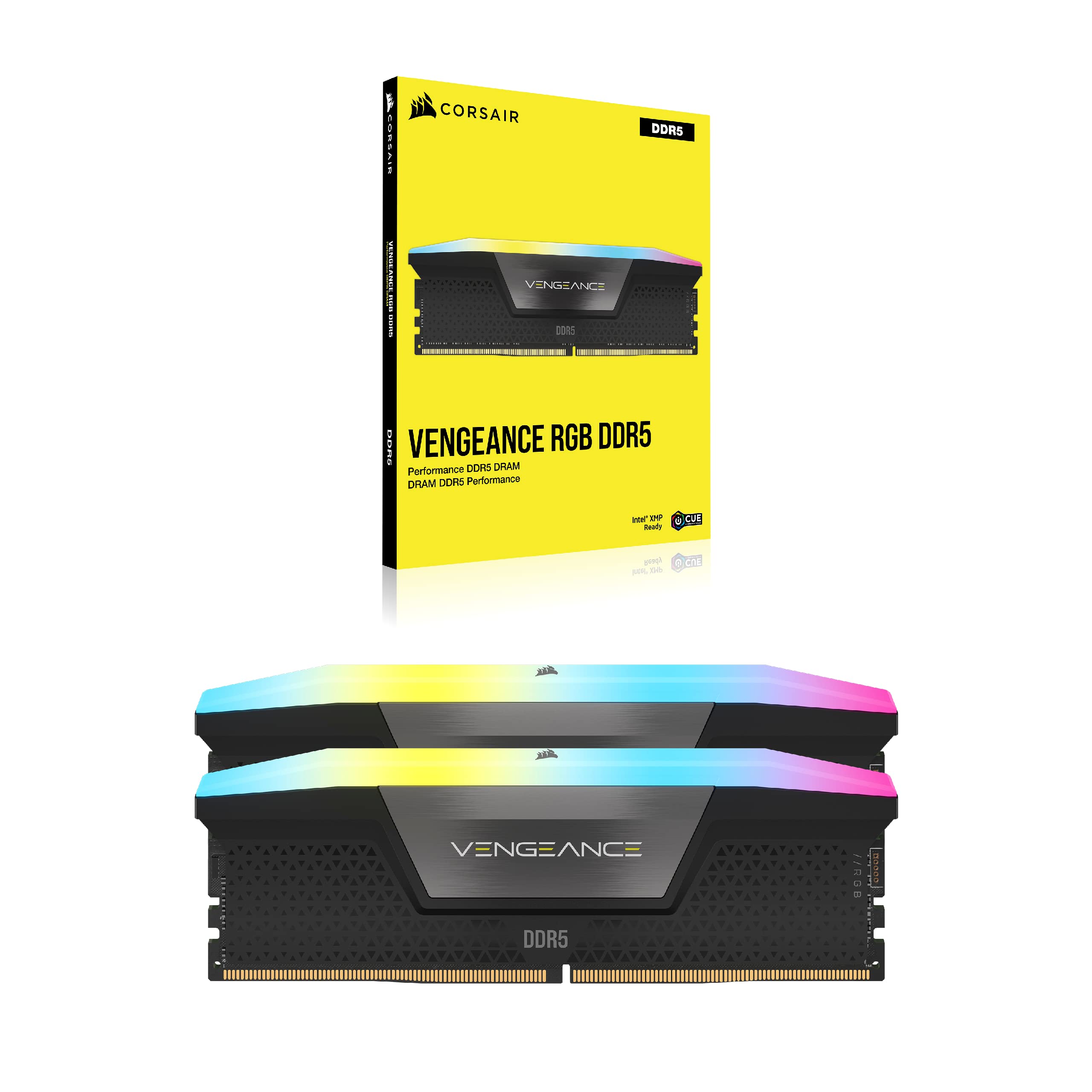 Memória Corsair Vengeance RGB DDR5 32GB(2x16) 6000MHz CL30 Gray