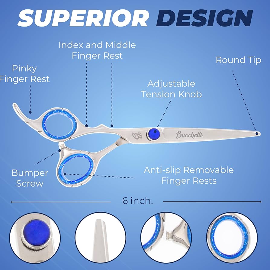 Amazon.com : Bucchelli 6 Inch Left Handed Hair Cutting Scissors