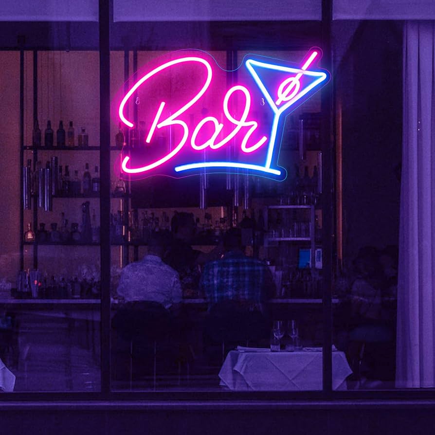 Amazon.co.jp : IMEGINAバーネオンサイン BARネオンライト 店舗看板