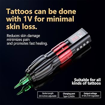Amazon.com: BIGWASP Z4 Wireless Rotary Tattoo Machine Pen with 6