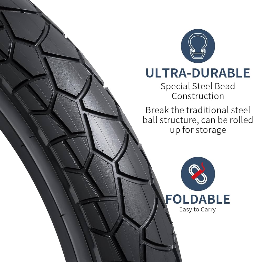 Amazon | YunSCM 2本セット,20 3.0 タイヤ,20x3.0 76-406 自転車タイヤ