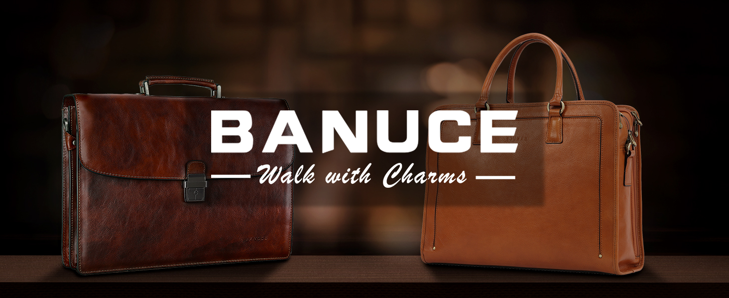 Amazon.co.jp: [バンニュス] ビジネスバッグ メンズ 本革 ブリーフ