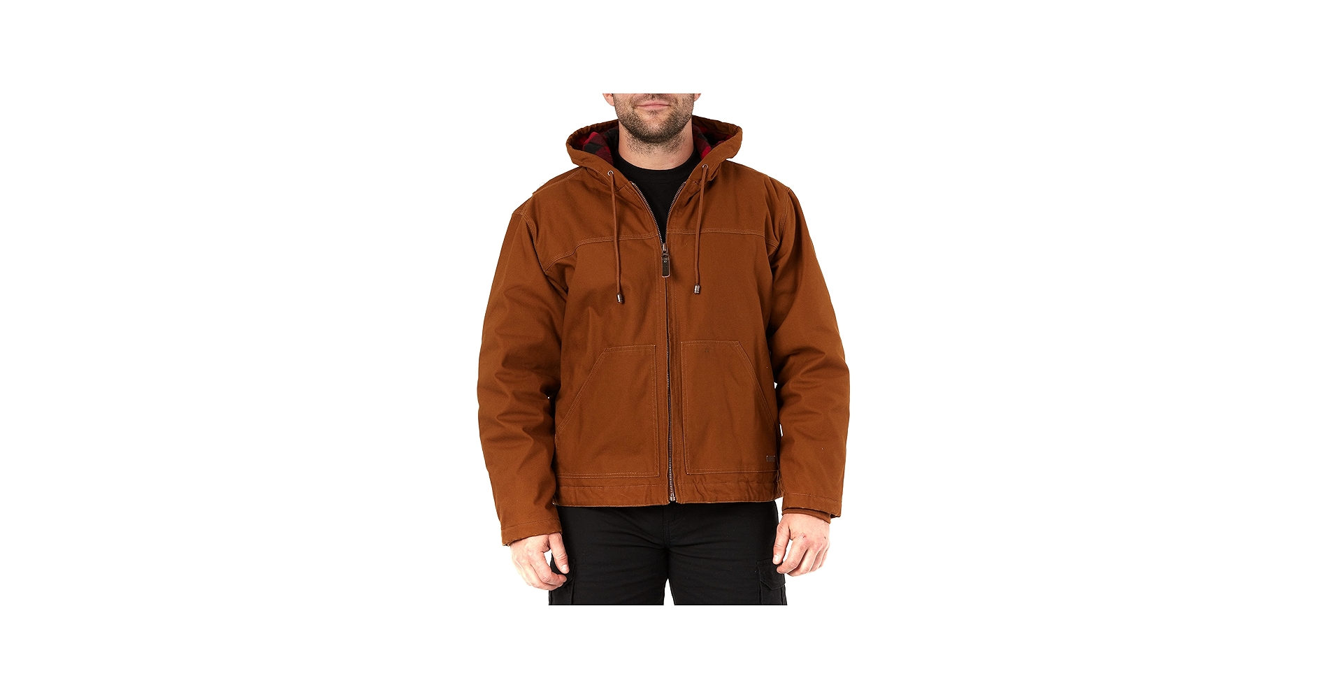Amazon.com: Smith's Workwear Men's Flannel Lined Canvas Hooded