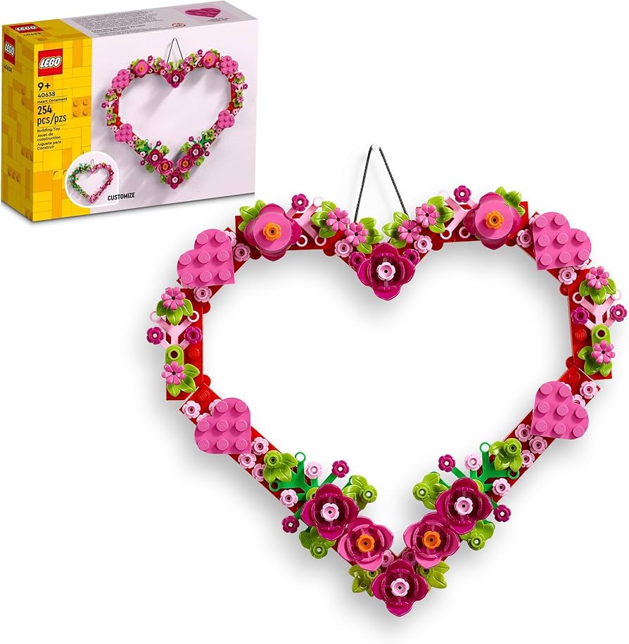 Amazon.com: LEGO Heart Ornament Building Toy Set - Fun Arts and
