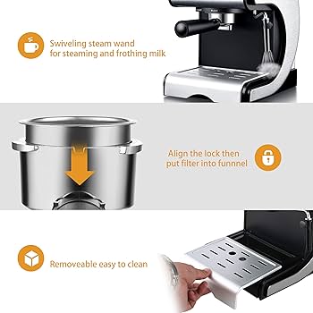 Amazon.co.jp: Barsetto エスプレッソマシン、13.6 x 11.8 x 15.8