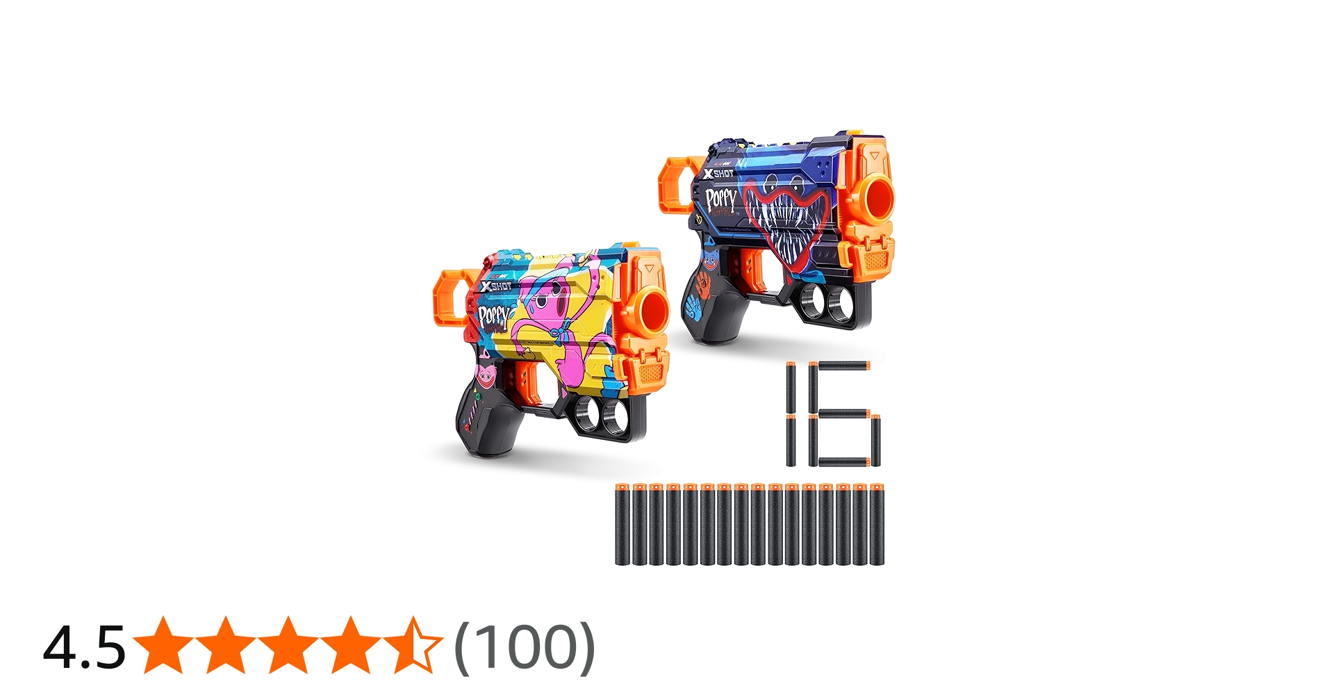 Amazon.co.jp: ZURU X-Shot Skins Menace Poppy Playtime ダーツ