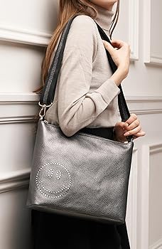 Amazon | [サロンドアルファード] ショルダーバッグ レディース 本革