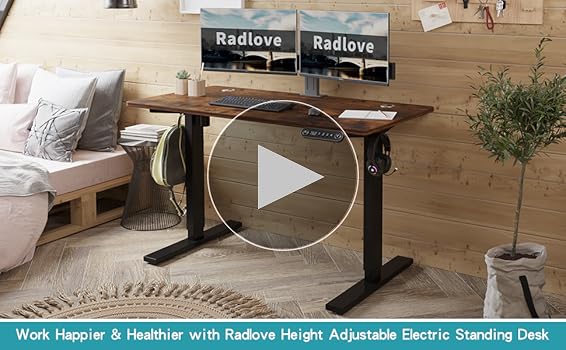 Amazon.co.jp: Radlove デスク 電動式 パソコンデスク 幅110CM×奥行