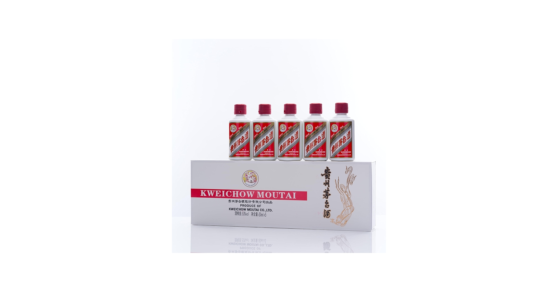 Amazon.co.jp: 貴州茅台酒 飛天 アルコール53度50ml*5（5本セット