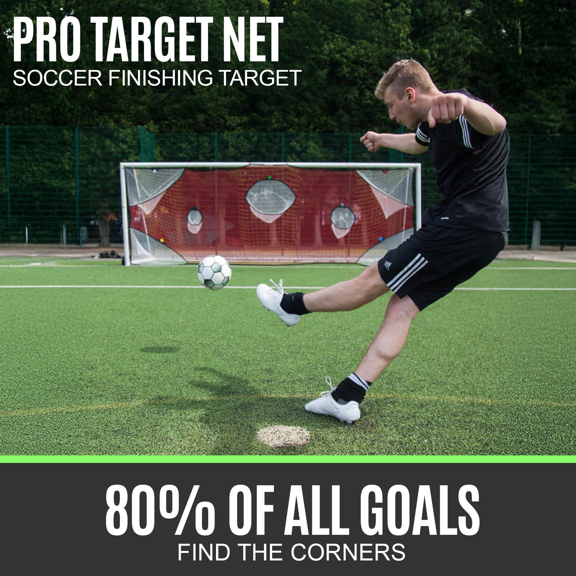 Amazon | QuickPlay プロ サッカーゴールターゲットネット 7つのスコア