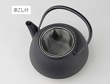 Amazon｜岩鋳(Iwachu) 鉄瓶 黒焼付 0.65L 鉄瓶兼用急須 5型新アラレ IH