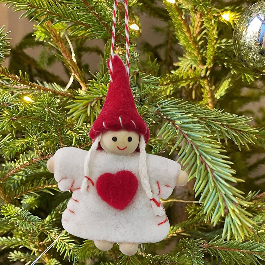 Amazon.co.jp: 羊毛フェルトのクリスマスオーナメント | かわいい