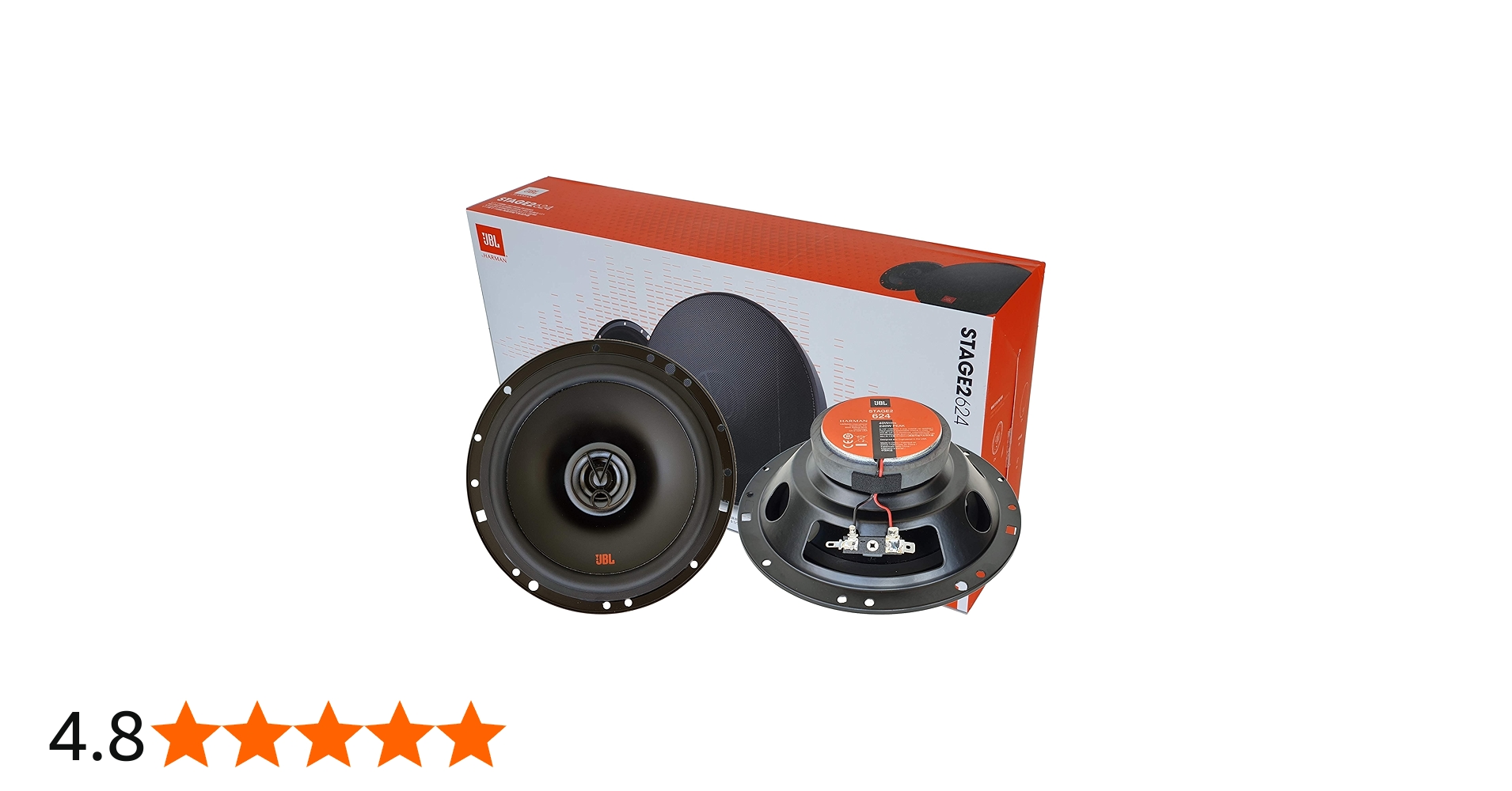 Amazon.co.jp: JBL Stage2 624 6-1/2インチ (160mm) 双方向同軸カー