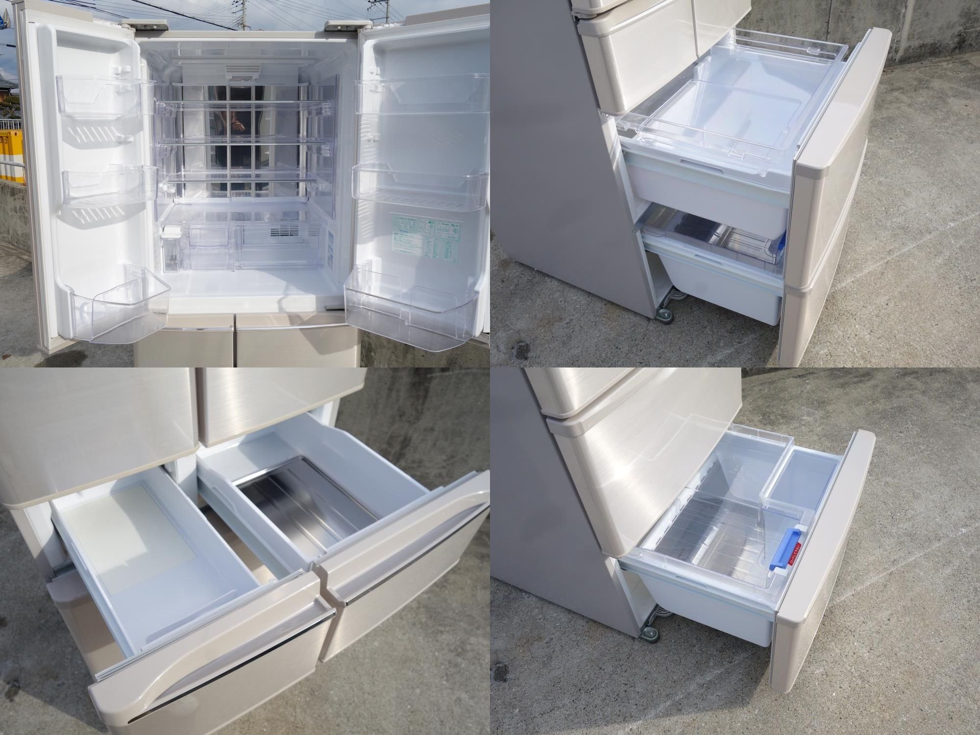 Amazon.co.jp: SJ-XF44W-N シャープ 6ドア冷凍冷蔵庫 容量440L