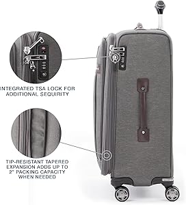 Amazon | Travelpro Platinum Elite ソフトサイド 拡張可能荷物 8輪