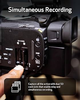 Amazon | Canon XA65 Pro ビデオカメラ 1/2.3インチ 4K UHD CMOS