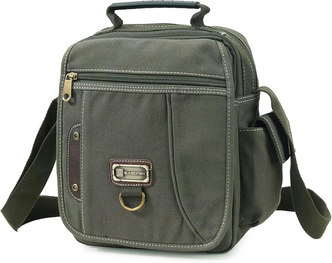 Amazon.com: SUNSOMEN Men Purse Bag Shoulder Bag Small Canvas