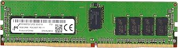 MICRON 16GB PC4-2400T-R DDR4 Registered ECC 2RX8 Memory