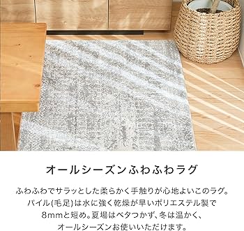 Amazon｜LOWYA ロウヤ カーペット ラグマット 絨毯 じゅうたん ラグ