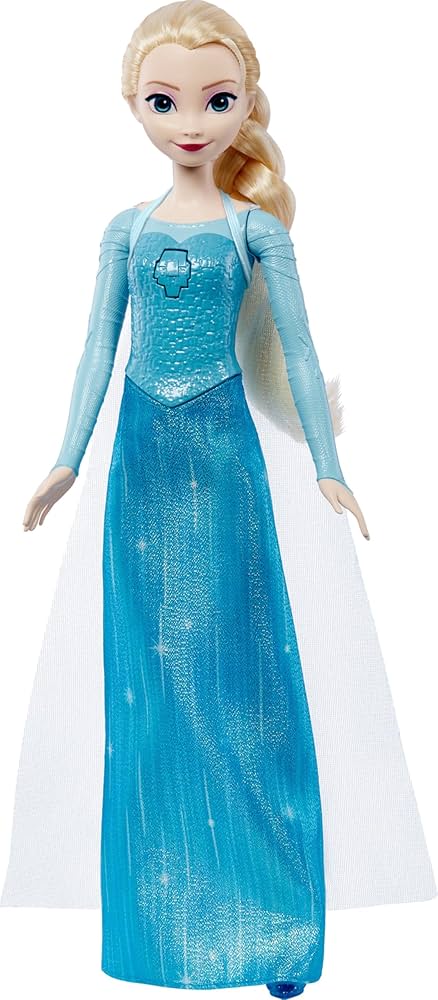 Amazon.com: Mattel Disney Frozen Toys, Singing Elsa Doll in