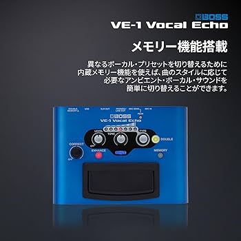 Amazon | BOSS ボス ボーカルエコー VE-1 電池/AC 電源の 2 電源方式