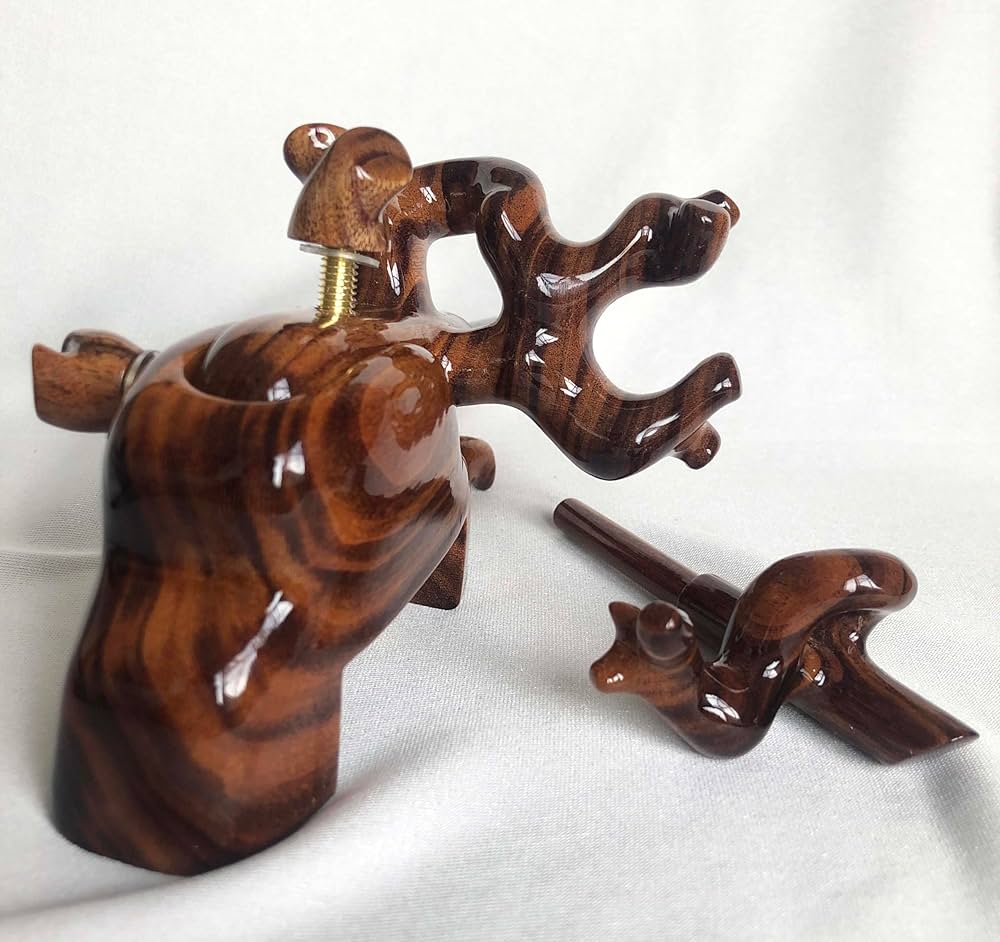 Amazon.co.jp: 【宇智波】ヘラブナ万力 天然木黒金柿 大砲型万力 へら