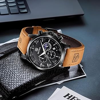 Amazon | 腕時計 メンズ BENYAR マルチカレンダー、クロノグラフ