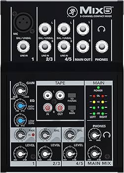 Amazon | MACKIE マッキー 超コンパクトアナログミキサー MIX5 国内