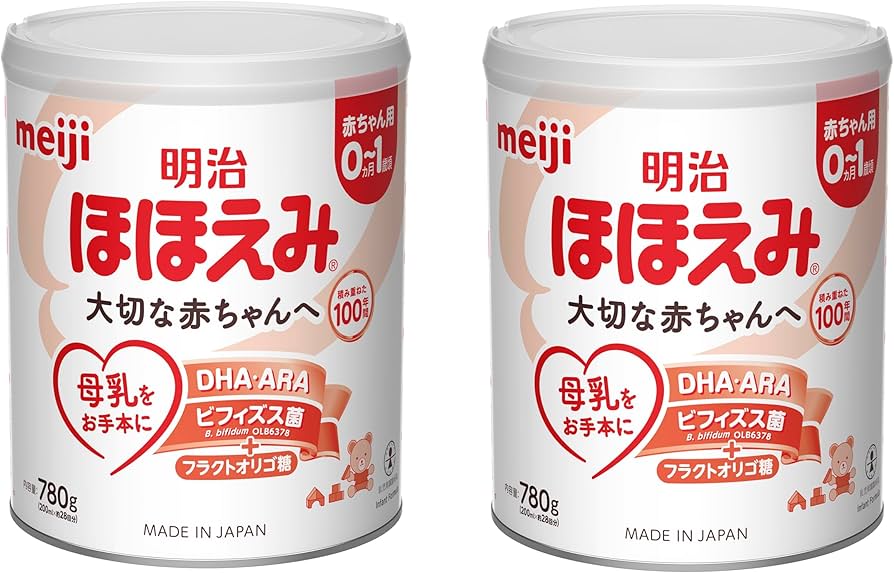 Amazon.co.jp: 明治ほほえみ 780g ×2缶 粉末 [0ヵ月~1歳頃の粉ミルク