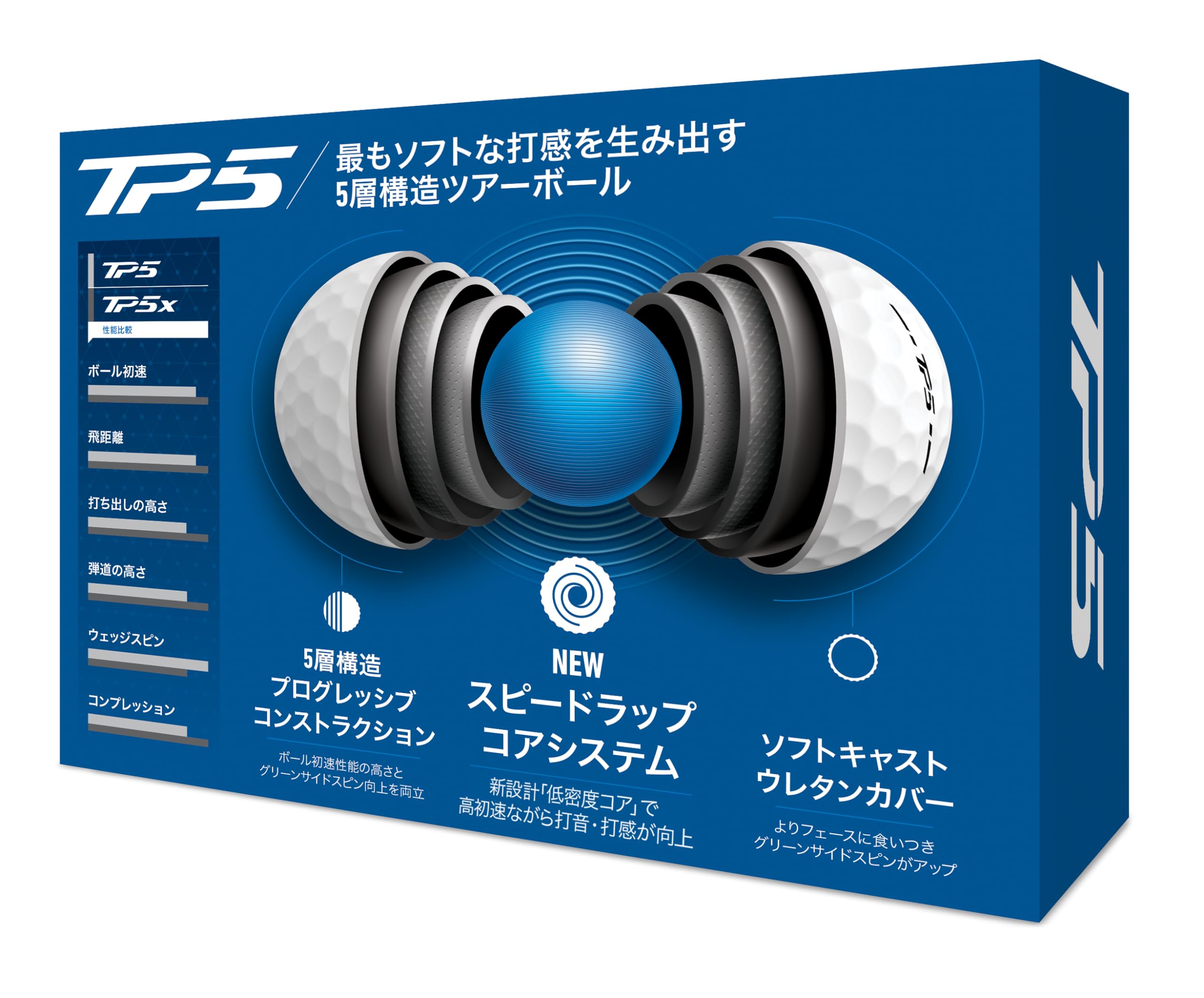 Amazon | テーラーメイド(TAYLOR MADE) TMJ24 TP5 JPN 12個入り