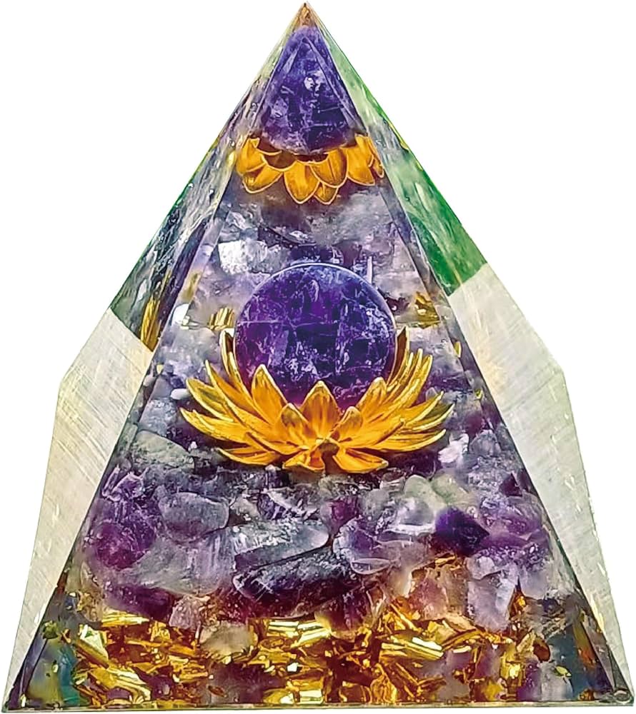 Amazon.co.jp: Felimoa オルゴナイト ピラミッド型 アメジスト