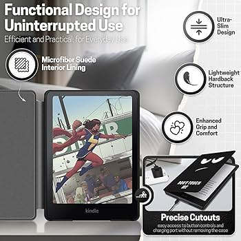 Amazon.com: TNP Case for Kindle Paperwhite 12th Generation 2024